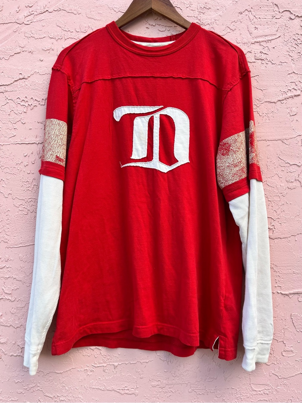 Reebok Classic Detroit Red Wings Cotton Jersey Hockey NHL Flaw